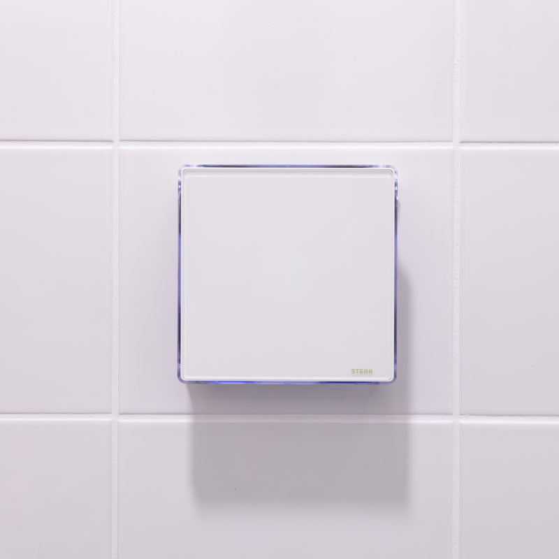 Badezimmer-Abluftventilator mit LED-Hintergrundbeleuchtung und Timer 100 mm / 4"- BFS100LT