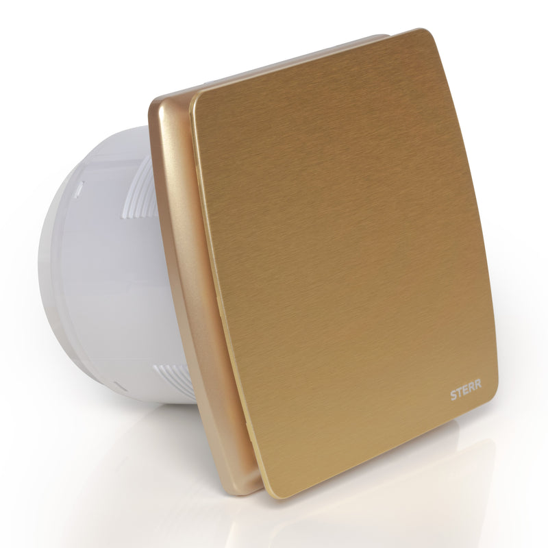 Goldener leiser Badezimmerventilator mit Timer - LFS150-QZT