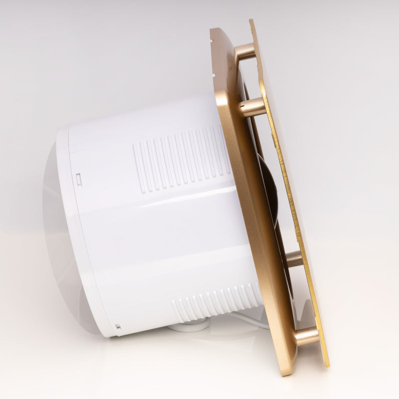 Goldener leiser Badezimmerventilator mit Timer - LFS150-QZT