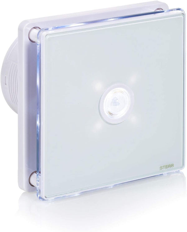 Badezimmer-Abluftventilator mit LED-Hintergrundbeleuchtung und PIR-Sensor 100 mm / 4 "- BFS100LP