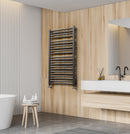 LVR12050B-3D - Schwarzer vertikaler Heizkörper 3D 120/50